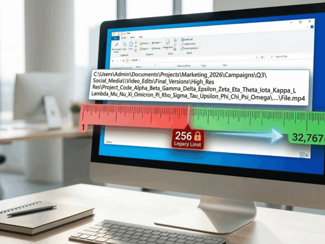 Μεγάλα Ονόματα Αρχείων στα Windows: Πώς να τα Ενεργοποιήσετε (Πάνω από 256 Χαρακτήρες)